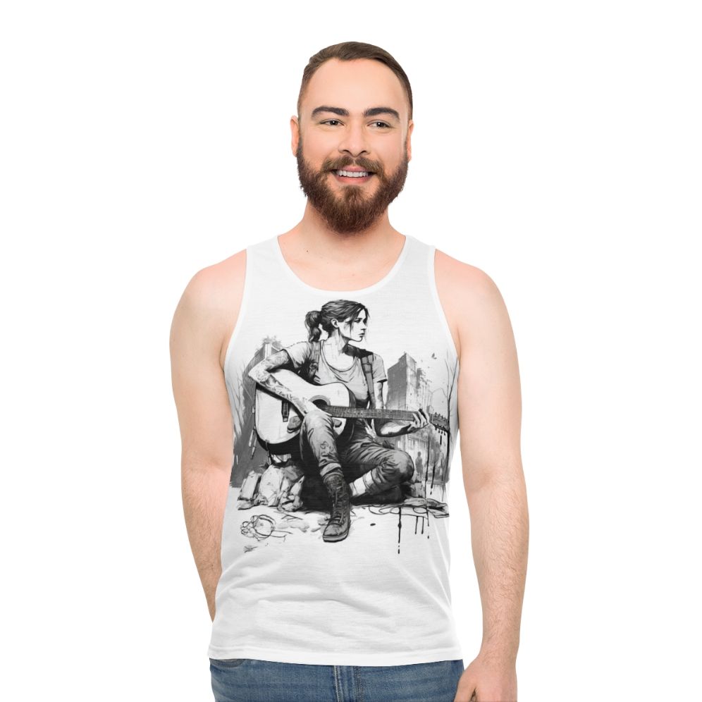 Ellie from The Last of Us video game fanart unisex tank top