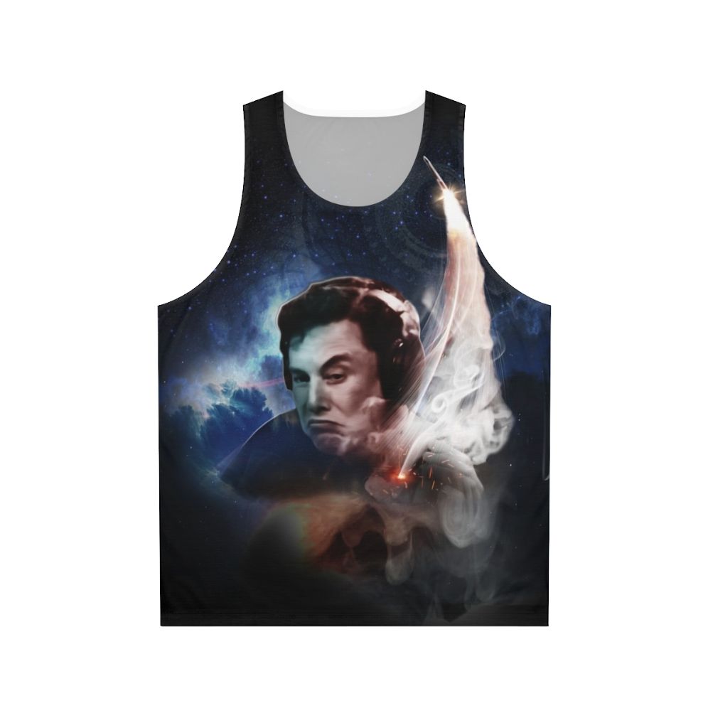 Elon Musk Blast Off Unisex Tank Top