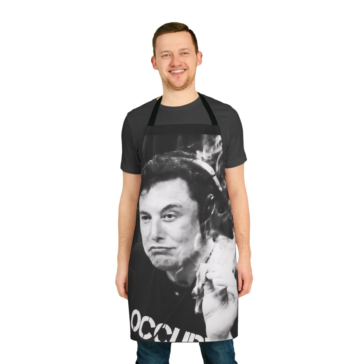 Elon Musk Inspired Smoking Themed Apron