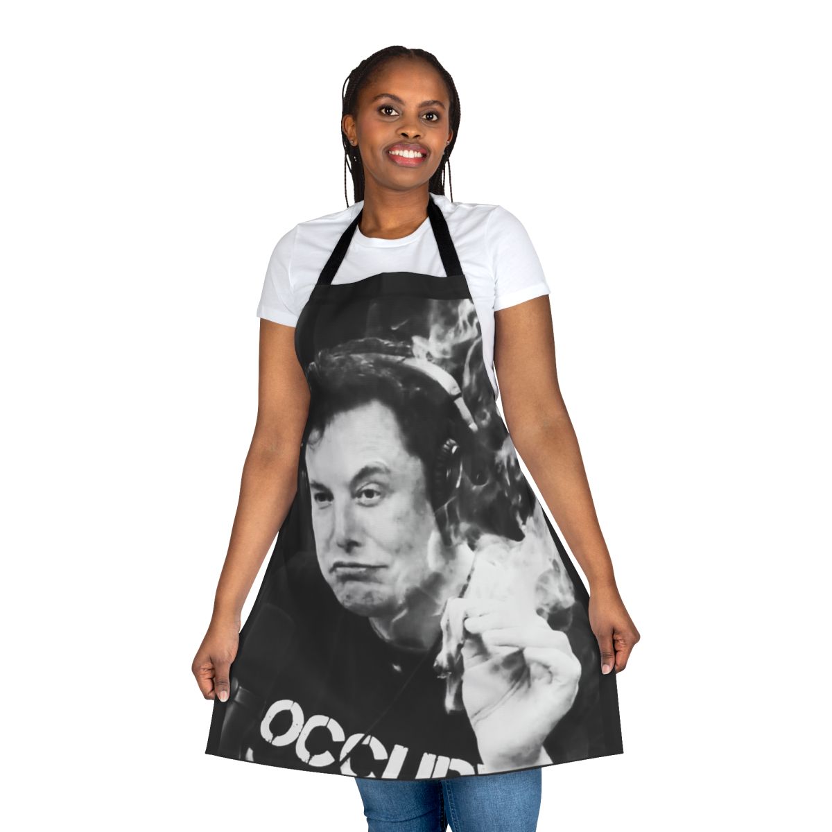 Elon Musk Inspired Smoking Themed Apron
