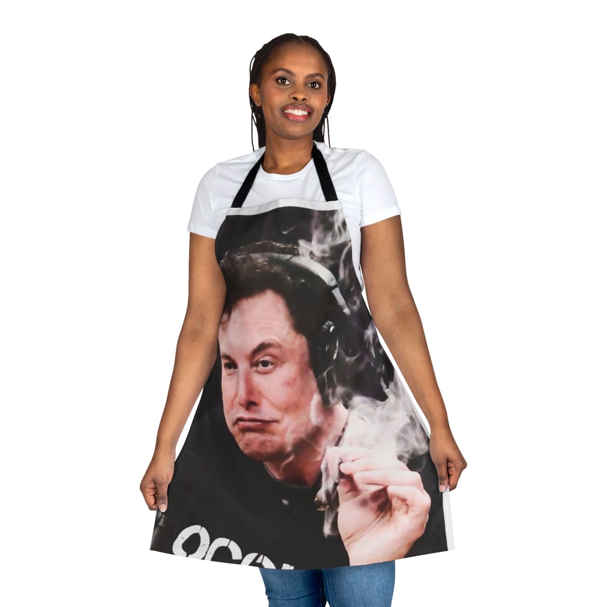Elon Musk Inspired Smoking Weed Parody Apron
