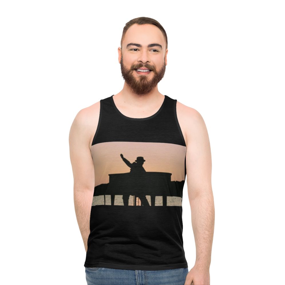 Unisex tank top with 'Still Standing' Elton John design