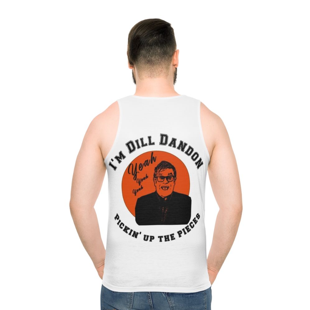 Elton John inspired unisex tank top with a silhouette graphic