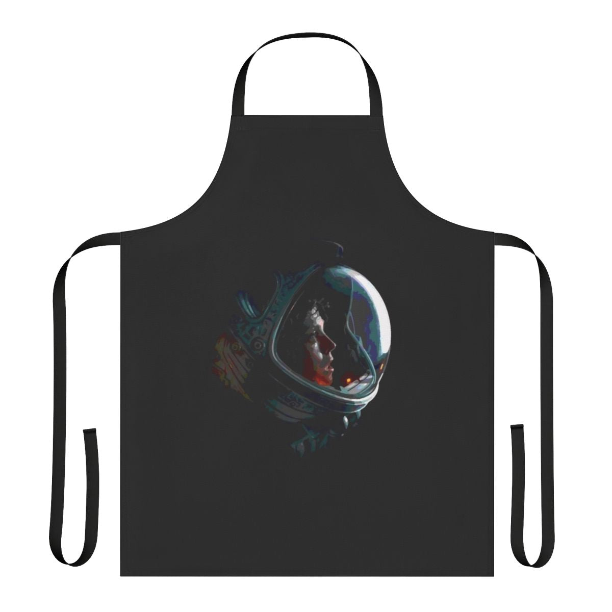 Alien Ripley-inspired apron with a futuristic, sci-fi design