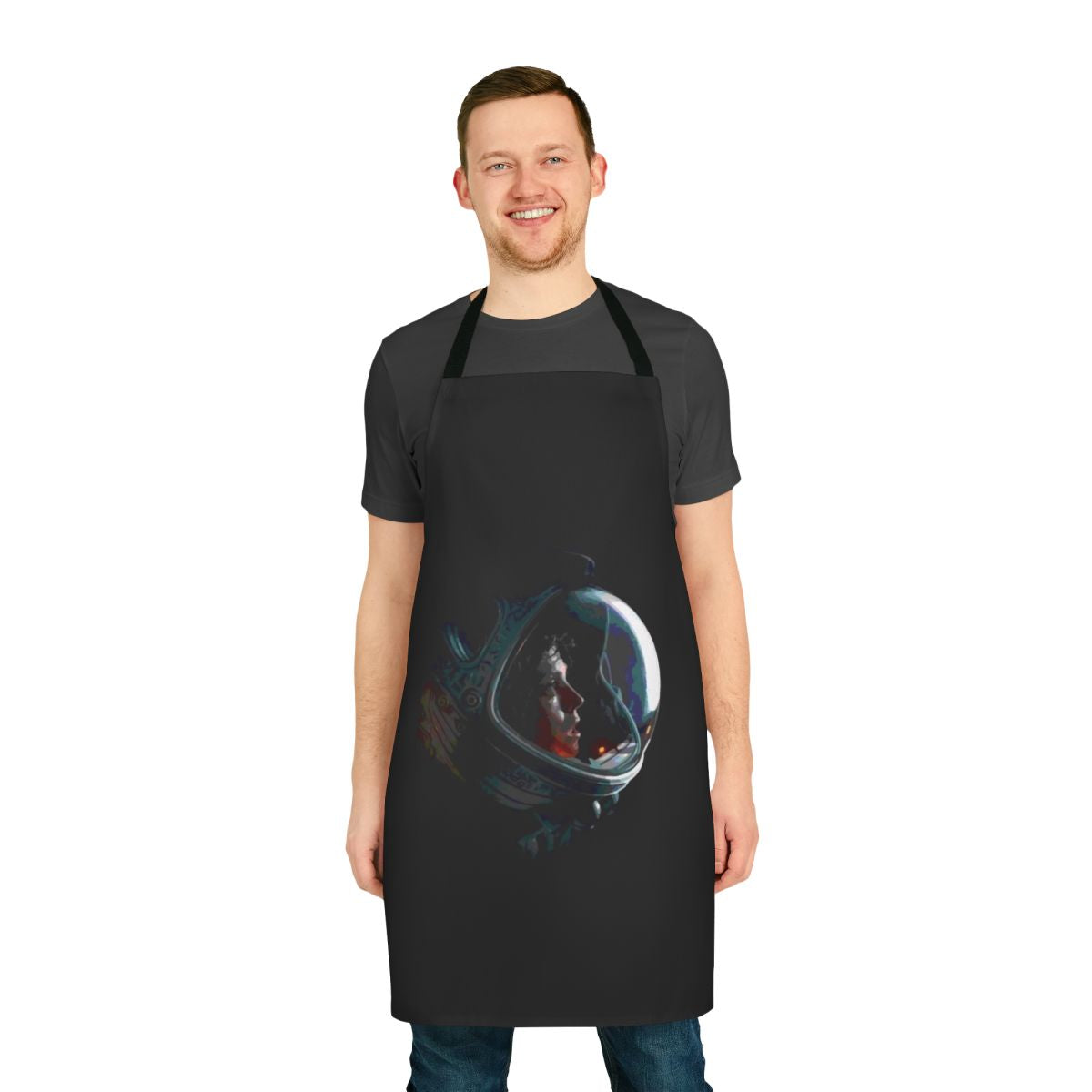 Alien Ripley-inspired apron with a futuristic, sci-fi design