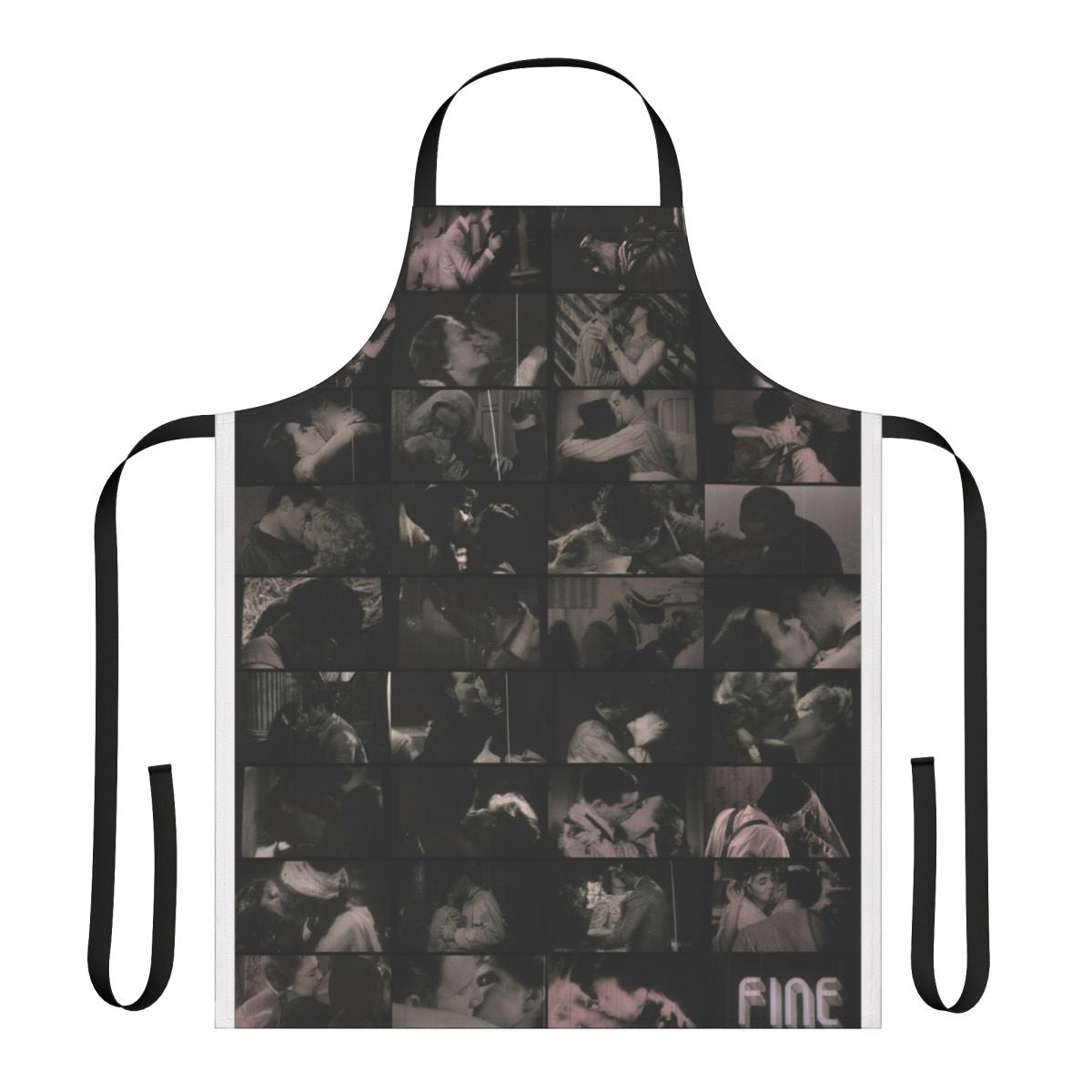 Apron featuring the iconic censored kisses from the film Cinema Paradiso