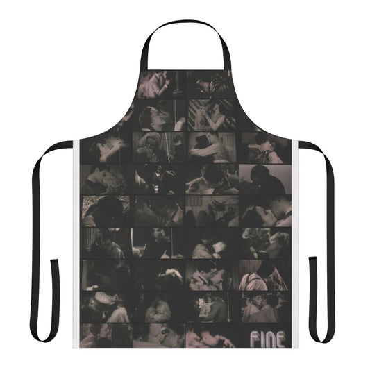 Apron featuring the iconic censored kisses from the film Cinema Paradiso