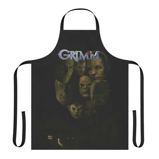 Grimm-themed apron with the text "Don't Panic I'm a Grimm"