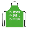 White apron with Peter Pan inspired design
