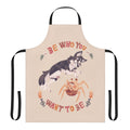 A spooky and stylish apron for horror movie fans and costume enthusiasts