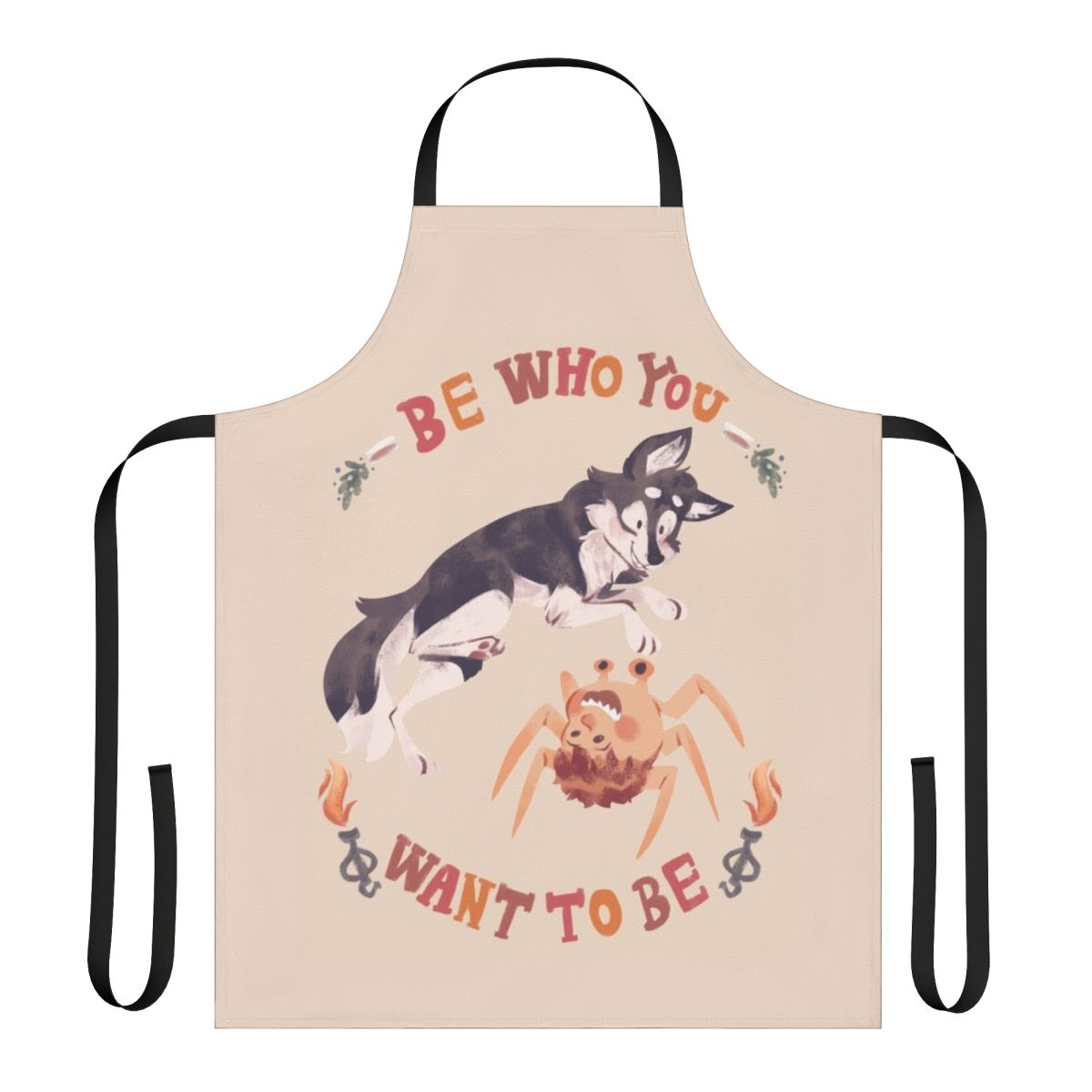 A spooky and stylish apron for horror movie fans and costume enthusiasts