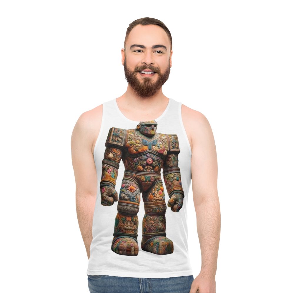 Embroidered Golem Unisex Fantasy Tank Top