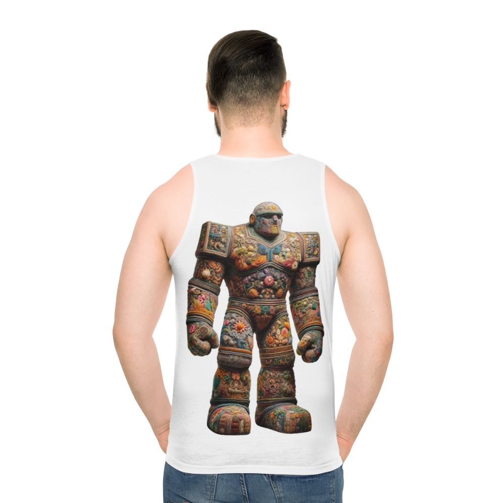 Embroidered Golem Unisex Fantasy Tank Top
