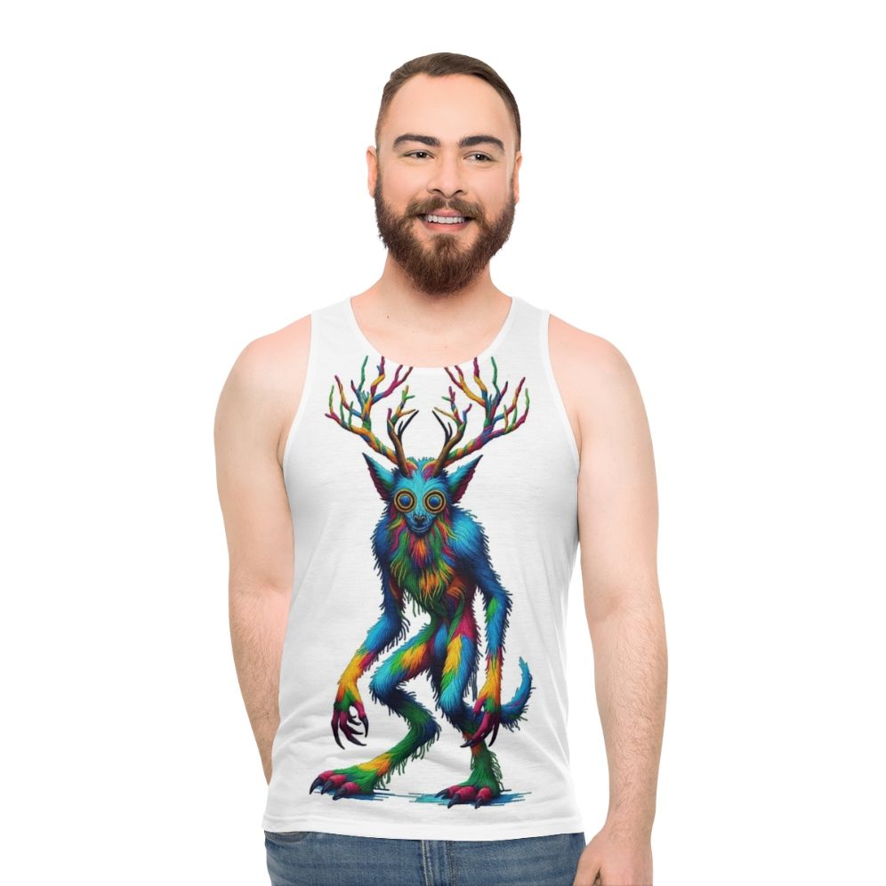 Embroidered Wendigo Unisex Tank Top