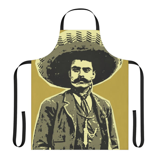 Emiliano Zapata Inspired Kitchen Apron - Commemorate the Mexican Revolution with this High-Quality Cooking Accessory