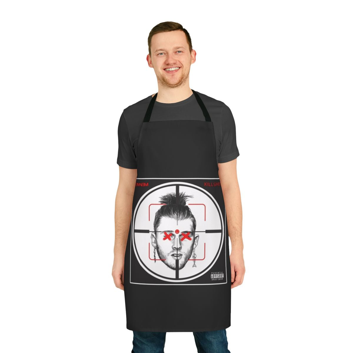 Eminem inspired killshot music rapper t-shirt apron