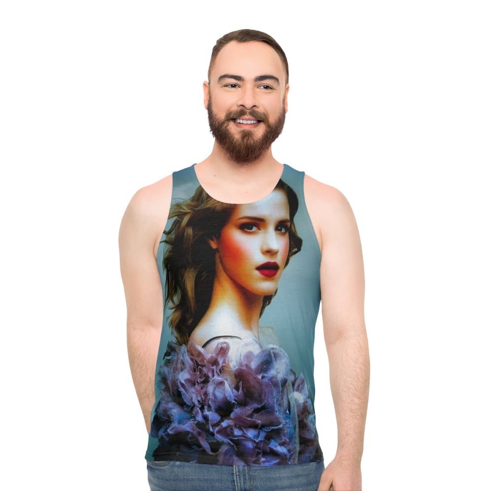 Emma Watson unisex tank top with "The Perks of Being a Wallflower" design