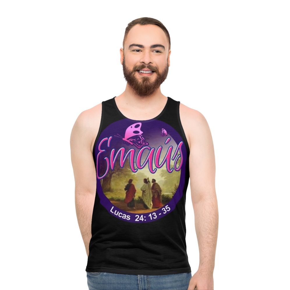 Emmaus Jesus Christ Resurrection Unisex Tank Top