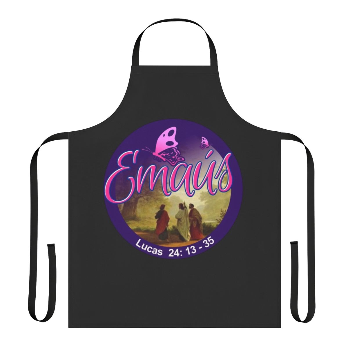 Emmaus Resurrection Inspired Christian Apron featuring Jesus Christ