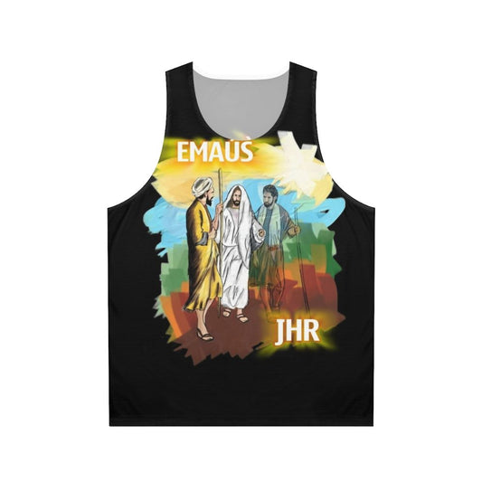 Emmaus Retreats Jesus Christ Is Risen Christian Unisex Tank Top