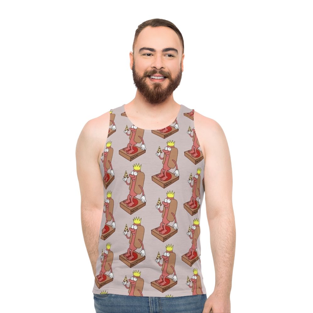 Emperor Weenie's Pizza Unisex Tank Top - Funny Quirky Foodie Apparel