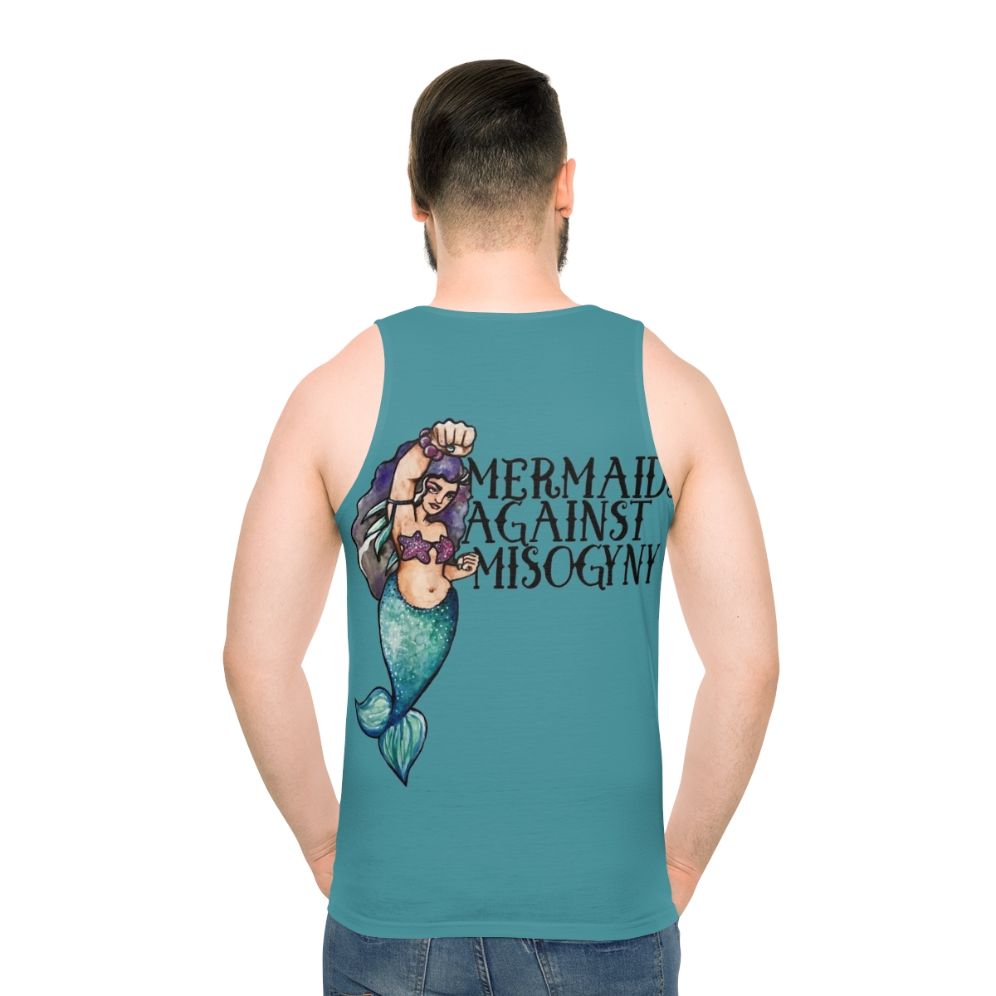 Empowering mermaid feminist tank top