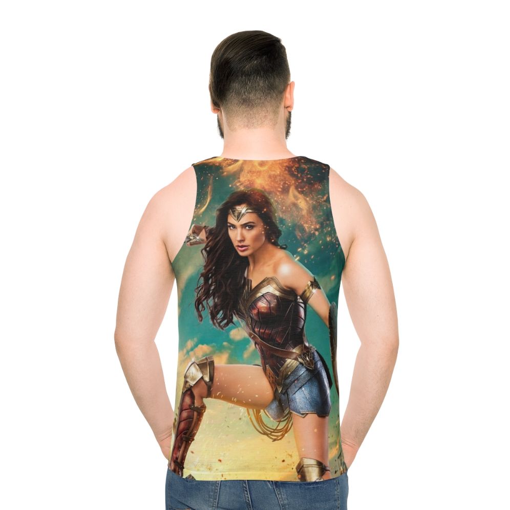Empowering superhero amazon unisex tank top