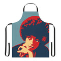 Apron with a fist design paying tribute to the legacy of Angela Davis and the Black Panther Party's fight for equality and social justice.