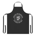 An apron with the text "United We Bargain Divided We Beg" promoting labor union and worker rights