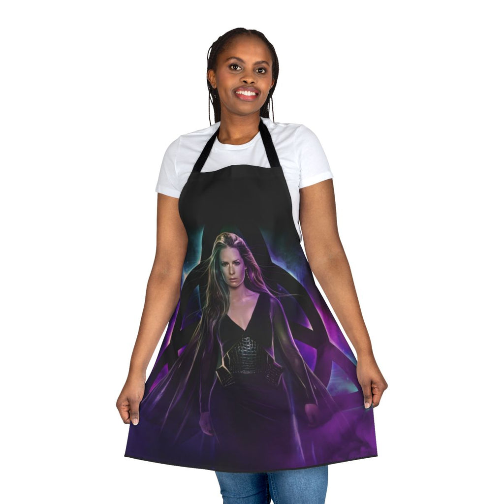 A mystical apron with a fantasy design, perfect for witches, cosplayers, and those who love the supernatural.