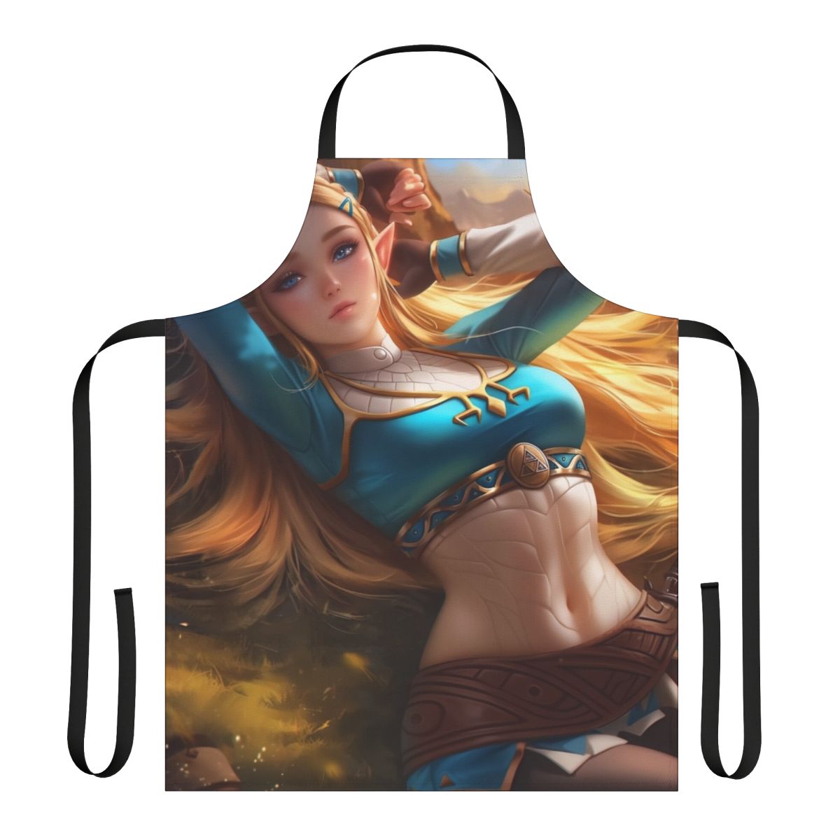 Enchanting elf fantasy-style apron for cosplay, gaming, and fantasy enthusiasts.
