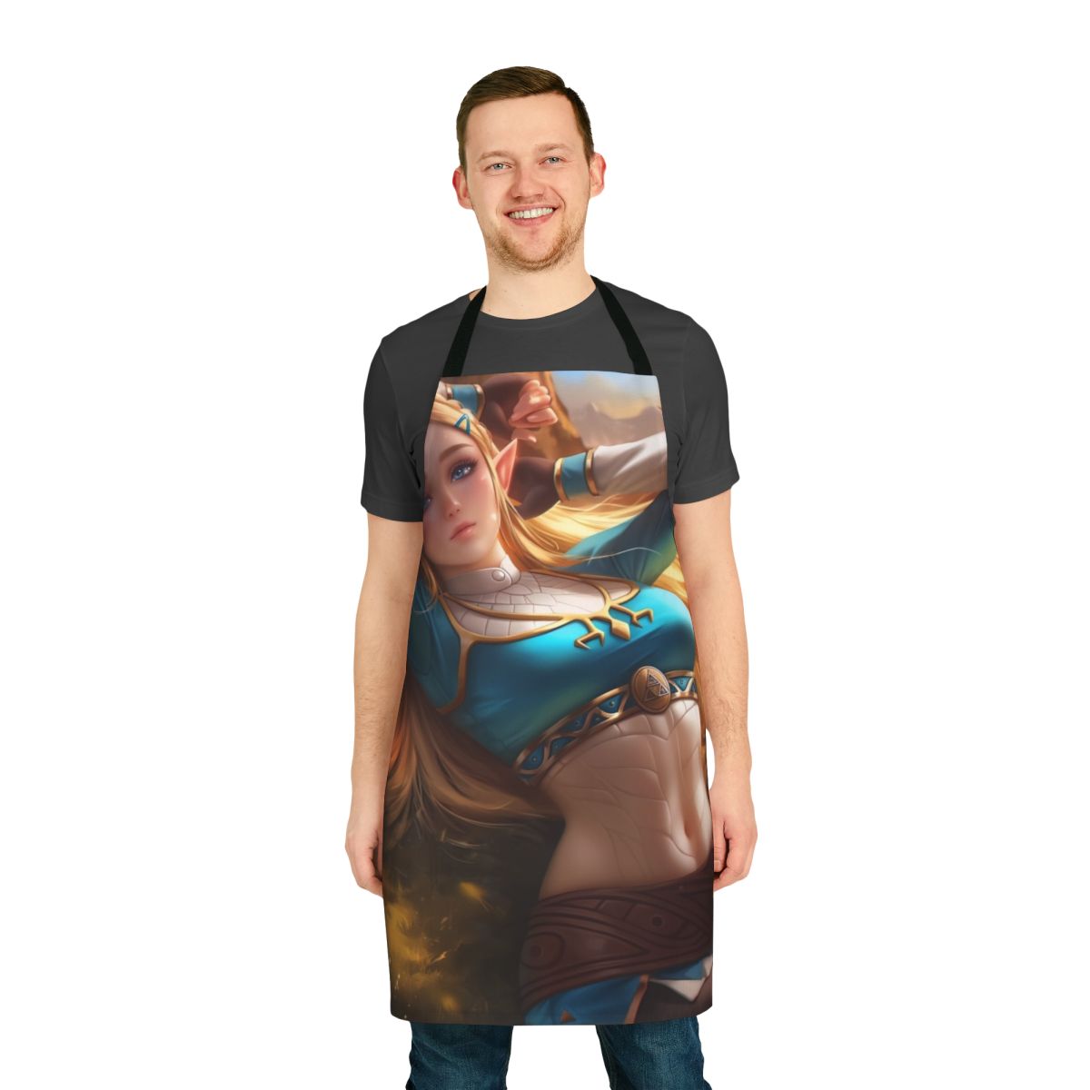 Enchanting elf fantasy-style apron for cosplay, gaming, and fantasy enthusiasts.