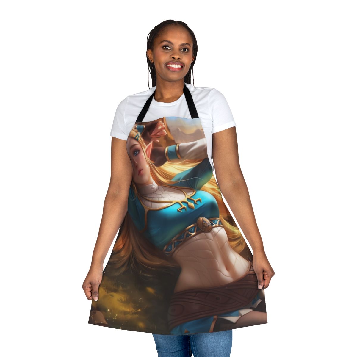 Enchanting elf fantasy-style apron for cosplay, gaming, and fantasy enthusiasts.