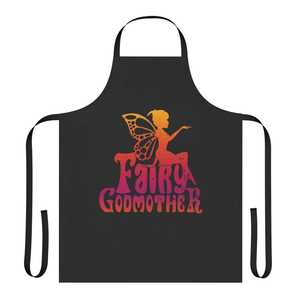 Whimsical apron featuring illustrations of fairy tale mythical animals and creatures