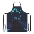Enchanted fantasy apron featuring characters and symbols from the Dragon Age video game series
