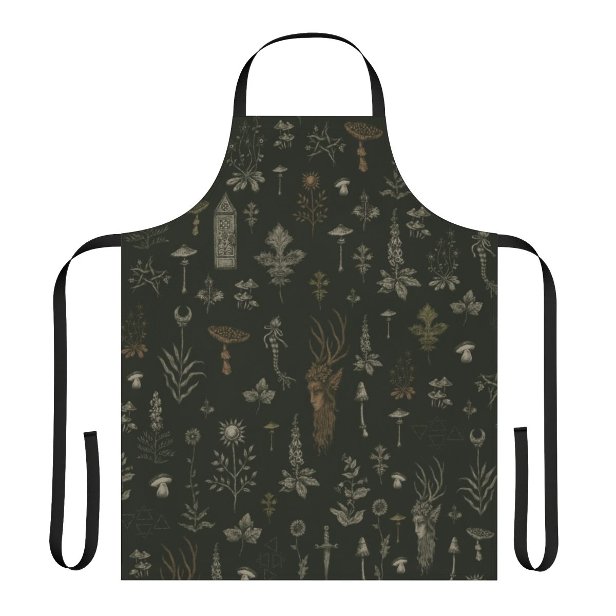 Enchanted Forest Apron with nature-inspired, mystical design
