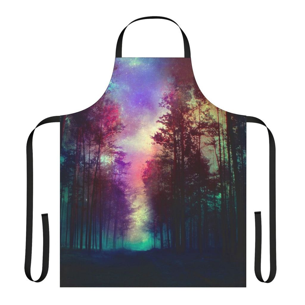Magical forest-inspired apron with whimsical nature imagery