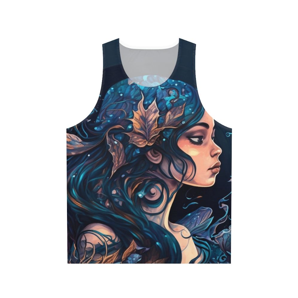 Unisex tank top featuring mythical sea creatures
