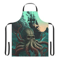 Apron featuring a whimsical design of legendary sea creatures and mythical marine animals