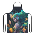 Apron featuring a whimsical design of mythical sea creatures