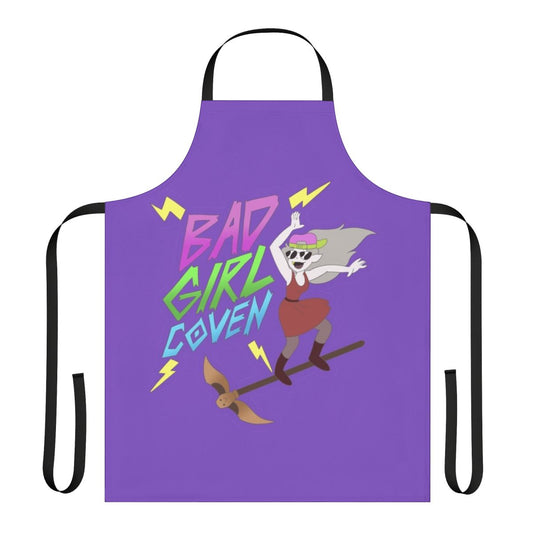 Enchanted witch-inspired apron with a purple design and The Owl House-themed elements
