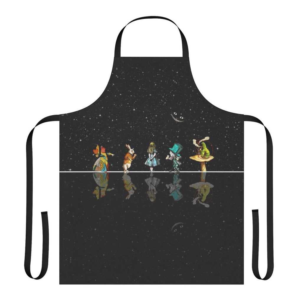 Alice in Wonderland-inspired apron with a starry night design