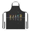 Alice in Wonderland-inspired apron with a starry night design