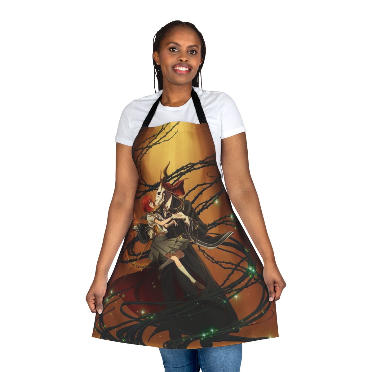 Apron featuring characters from the anime series "The Ancient Magus Bride"