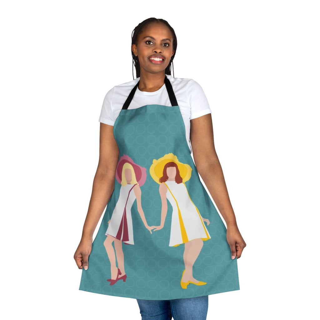 Apron featuring the iconic imagery from the French musical film "The Young Girls of Rochefort"