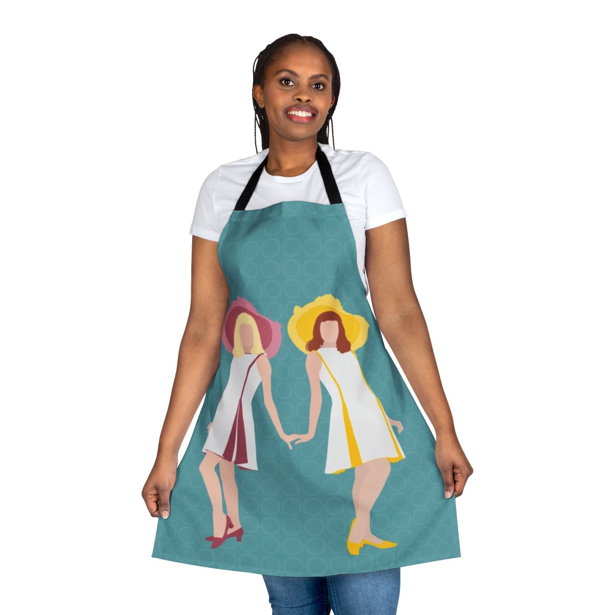 Apron featuring the iconic imagery from the French musical film "The Young Girls of Rochefort"