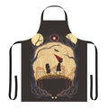 Whimsical apron featuring characters and symbols from the beloved cartoon series 'Over the Garden Wall'