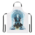 Apron with a magical book of fellowship design for book enthusiasts