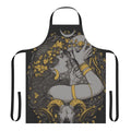 Enchanting botanical witch apron with gothic, pagan, and wiccan elements