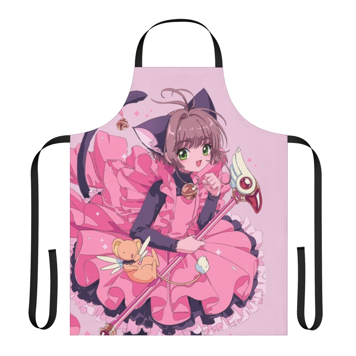 Cardcaptor Sakura-inspired apron featuring a kawaii cat design